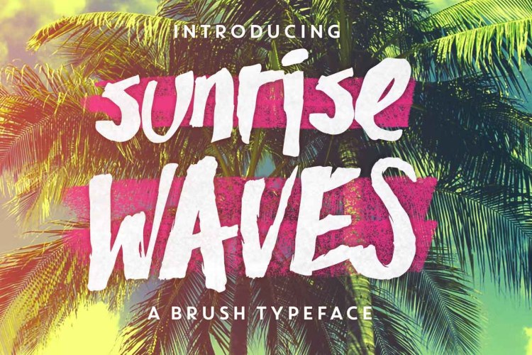 Sunrise Waves Font free download preview 3 – Sans Serif Fonts font