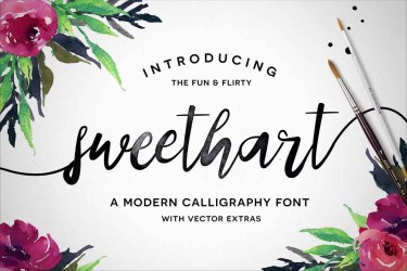 Sweethart Font free download – Branding font preview