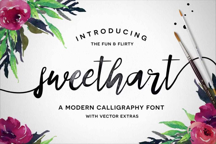 Sweethart Font free download preview 3 – Script And Handwritten font