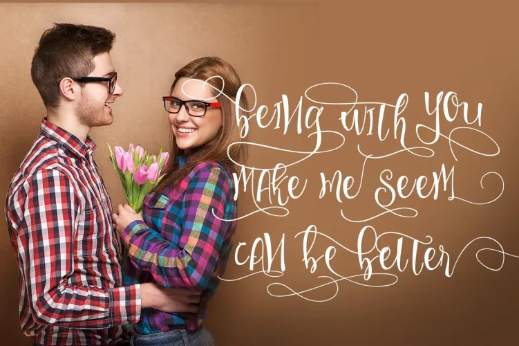 Sweetline Beautiful Script Font preview 2 – Script And Handwritten font sample