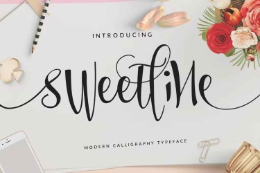 Sweetline Beautiful Script Font free download – Calligraphy font preview