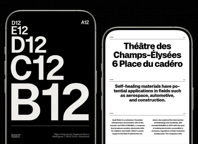 Systemia Font Family preview 2 – Sans Serif Fonts font sample