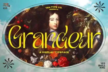 TAN GRANDEUR Font free download – Decorative Fonts preview
