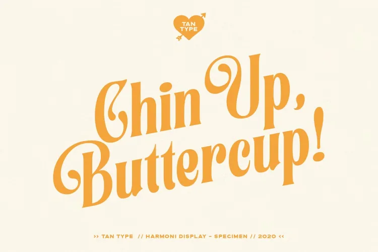TAN Harmoni Font preview 1 – Display Fonts font sample