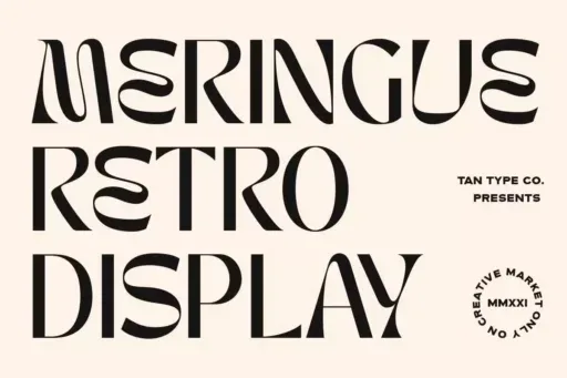 TAN MERINGUE Font preview 10 – Display Fonts font sample