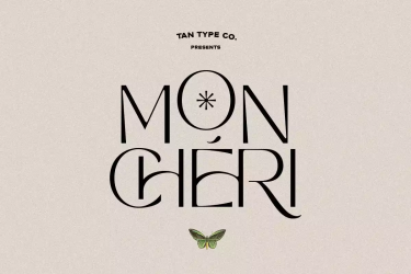 TAN MON CHERI FONT free download – Elegant font preview