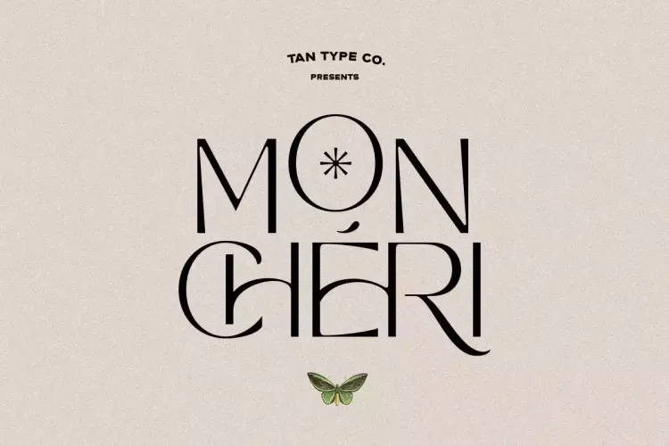 TAN MON CHERI FONT preview 11 – Serif Fonts font sample