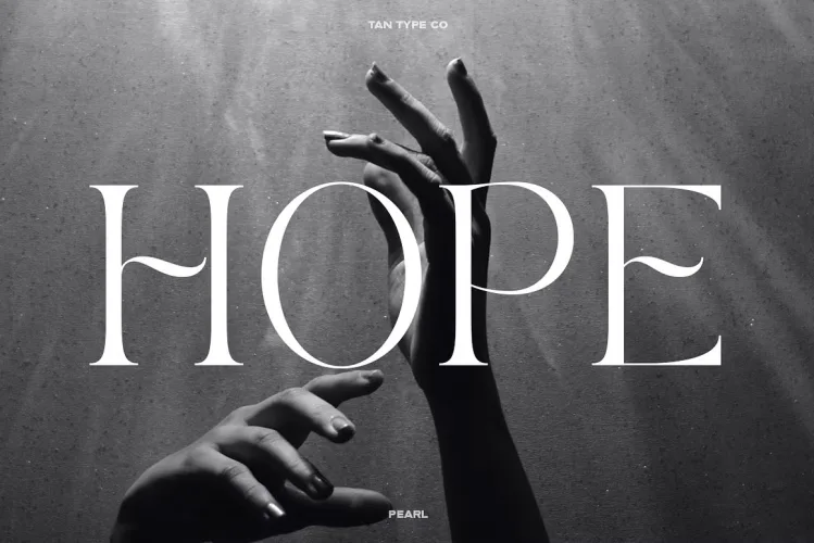 TAN PEARL Font preview 5 – Serif Fonts font sample