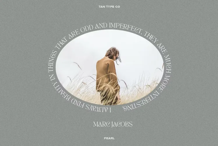 TAN PEARL Font preview 6 – Serif Fonts font sample