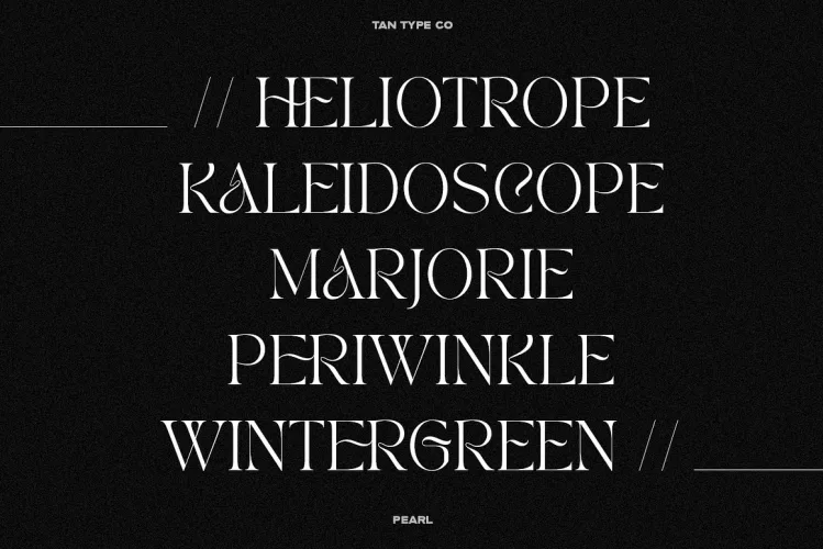 TAN PEARL Font preview 7 – Serif Fonts font sample