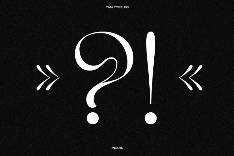 TAN PEARL Font preview 9 – Serif Fonts font sample