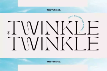 TAN TWINKLE Font free download – Serif font preview