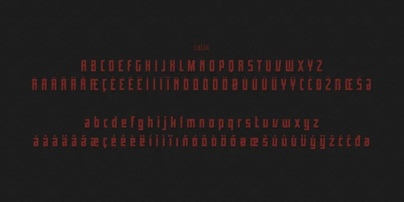 TD Pobeda Font preview 3 – Display Fonts font sample