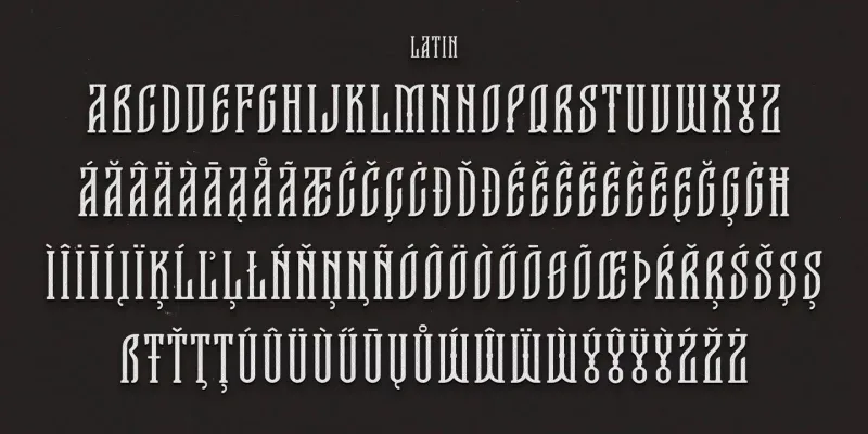 TD Stargorod Font preview 4 – Display Fonts font sample