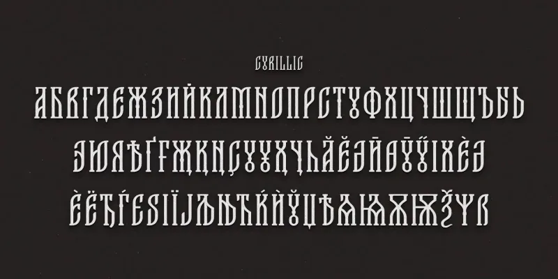 TD Stargorod Font preview 5 – Display Fonts font sample
