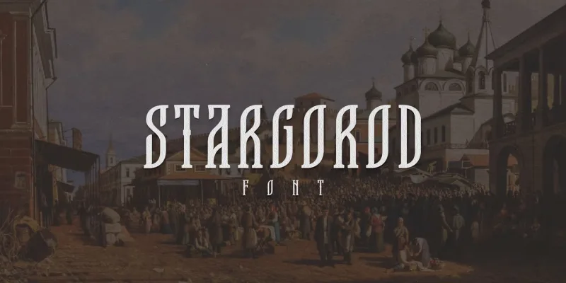 TD Stargorod Font preview 6 – Display Fonts font sample