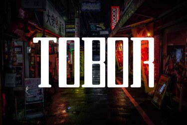 TOBOR Font free download – Tobor Font font preview