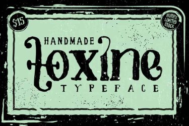 TOXINE typeface Font free download – Serif font preview