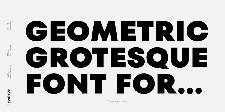 TT Fors Font Family preview 6 – Sans Serif Fonts font sample
