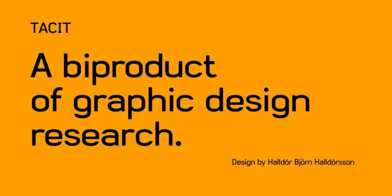 Tacit Font preview 1 – Typeface font sample