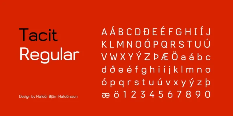 Tacit Font preview 10 – Typeface font sample