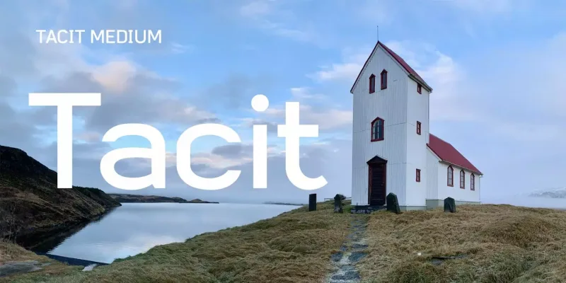 Tacit Font preview 11 – Typeface font sample