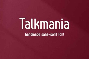 Talkmania Font free download – Serif font preview