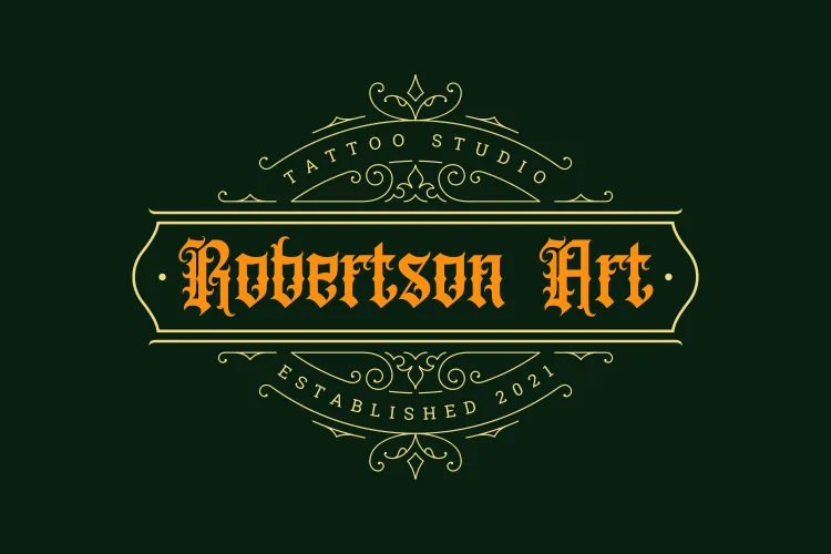 Tattoo Maniac Font preview 2 – Decorative Fonts font sample