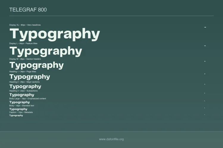 Telegraf Font Family preview 5 – Sans Serif Fonts font sample
