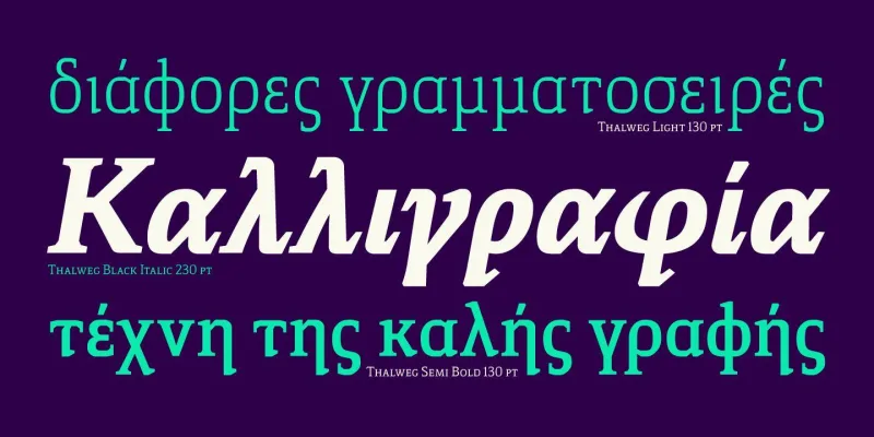 Thalweg Font Family preview 4 – Font Family font sample
