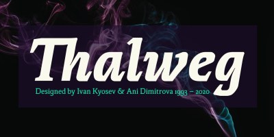 Thalweg Font Family free download – Serif font preview