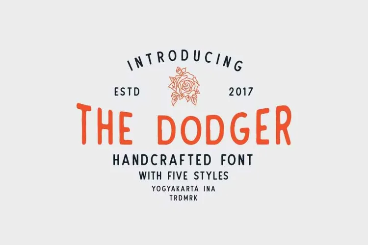 The Dodger Font preview 3 – Sans Serif Fonts font sample