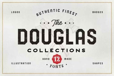 The Douglas Collections Font free download – Serif Fonts font preview