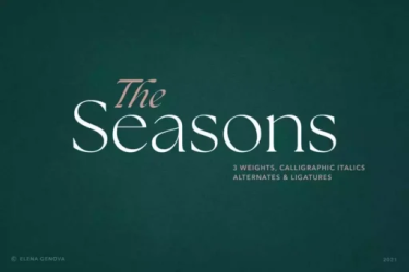 The Seasons Font free download – Classic font preview