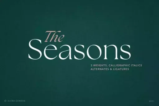 The Seasons Font preview 4 – Serif Fonts font sample