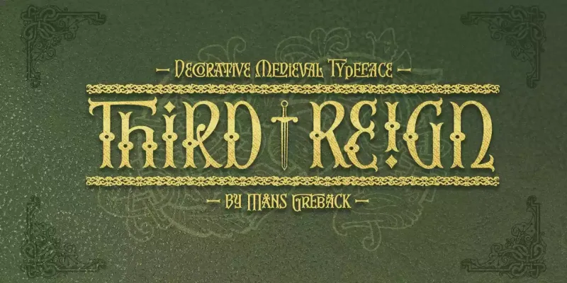 Third Reign Font Family preview 5 – Font Family font sample