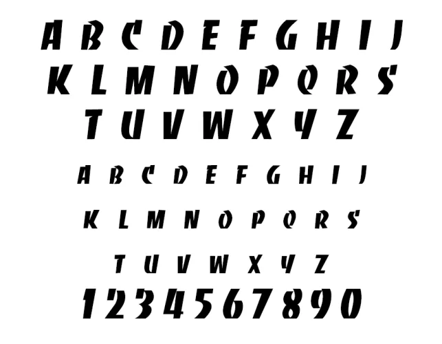 Thrasher Font preview 1 – Display Fonts font sample