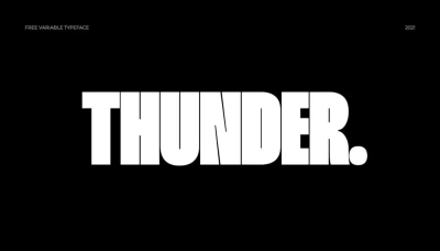 Thunder Font free download – Sans Serif Fonts font preview