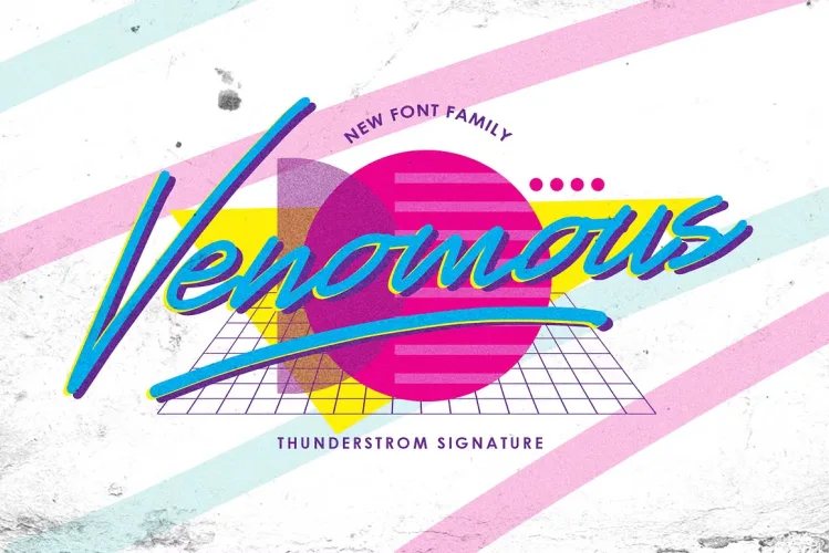 Thunderstorm Font preview 2 – Brush Fonts font sample