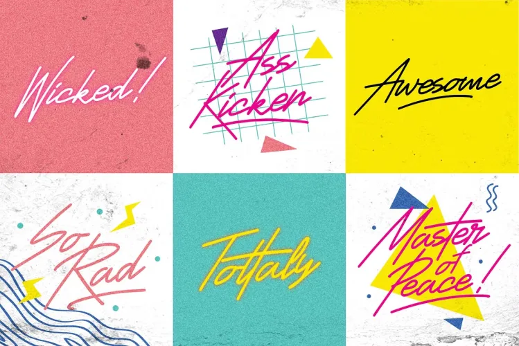 Thunderstorm Font preview 3 – Brush Fonts font sample