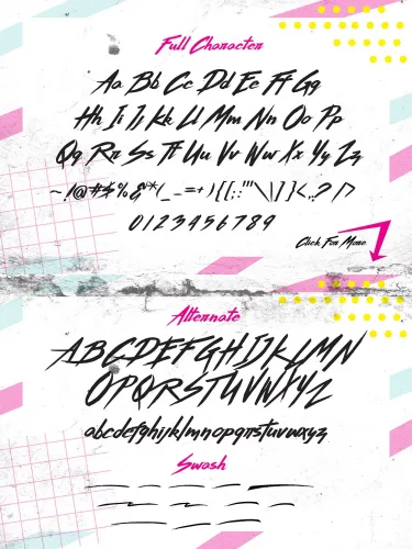 Thunderstorm Font preview 7 – Brush Fonts font sample
