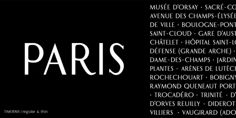 Timernis Font Family preview 2 – Sans Serif Fonts font sample