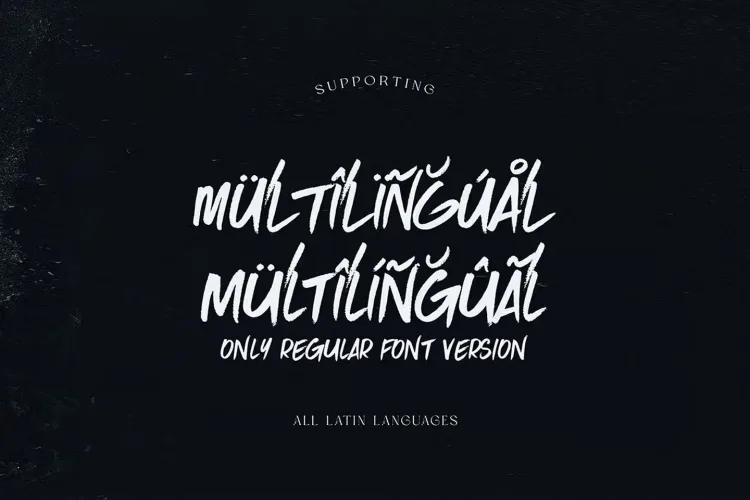 Tokyo Brush & SVG Font preview 4 – Brush Fonts font sample