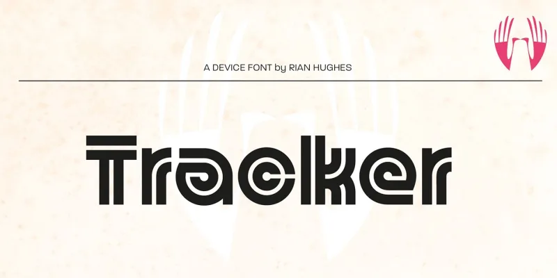 Tracker Font preview 7 – Display Fonts font sample