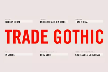 Trade Gothic Font free download – Sans Serif Fonts font preview
