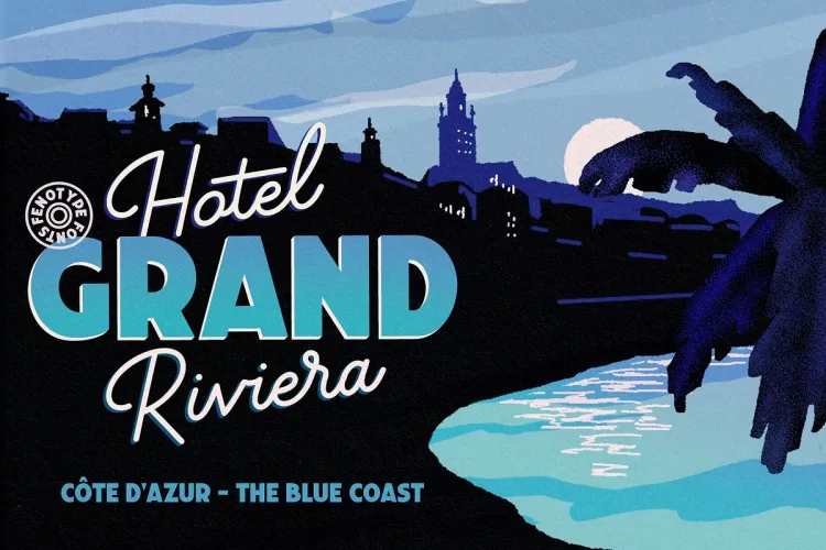 Travel Poster Font preview 1 – Script And Handwritten font sample