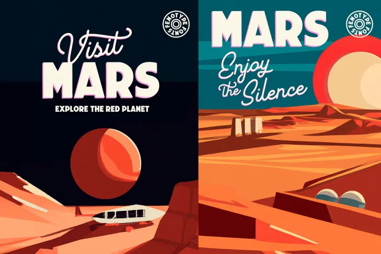 Travel Poster Font preview 2 – Script And Handwritten font sample