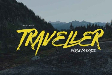 Traveller Font free download – Bold font preview