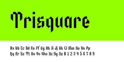 Trisquare Font free download – Branding font preview