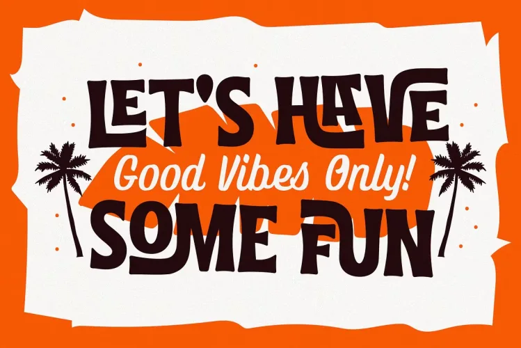 Tropika Island Font preview 1 – Display Fonts font sample